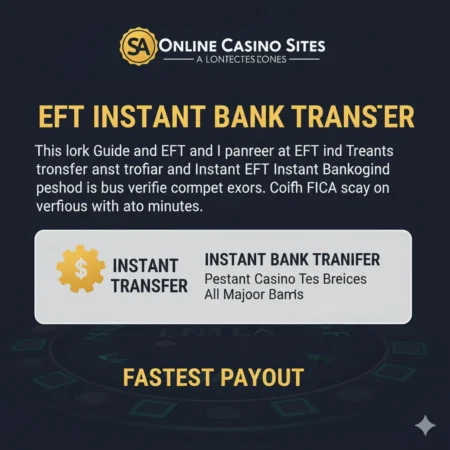 🏦 EFT and Instant Bank Transfer Casino Sites in ZA