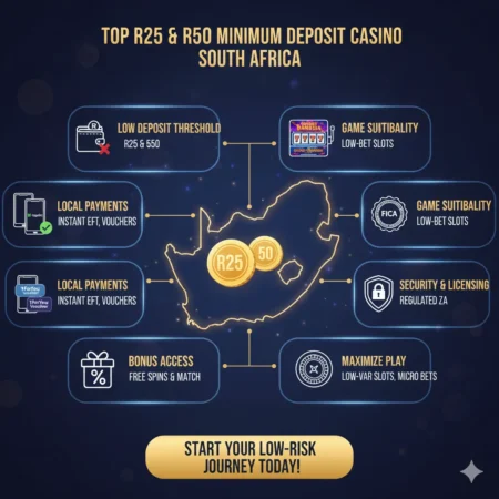 Top R25 R50 Minimum Deposit Casino South Africa